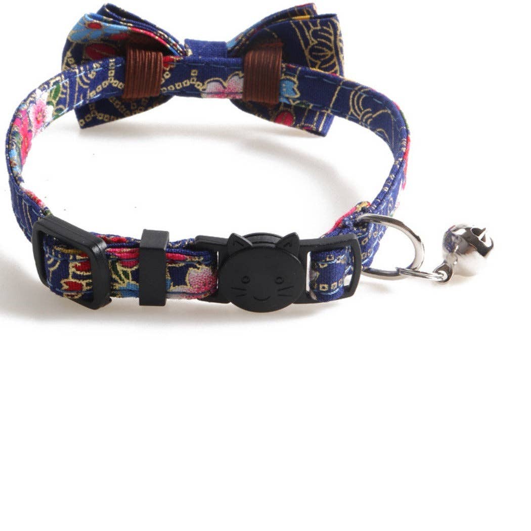 Mokka - Japanese-Style Bow Tie Breakaway Cat Collar