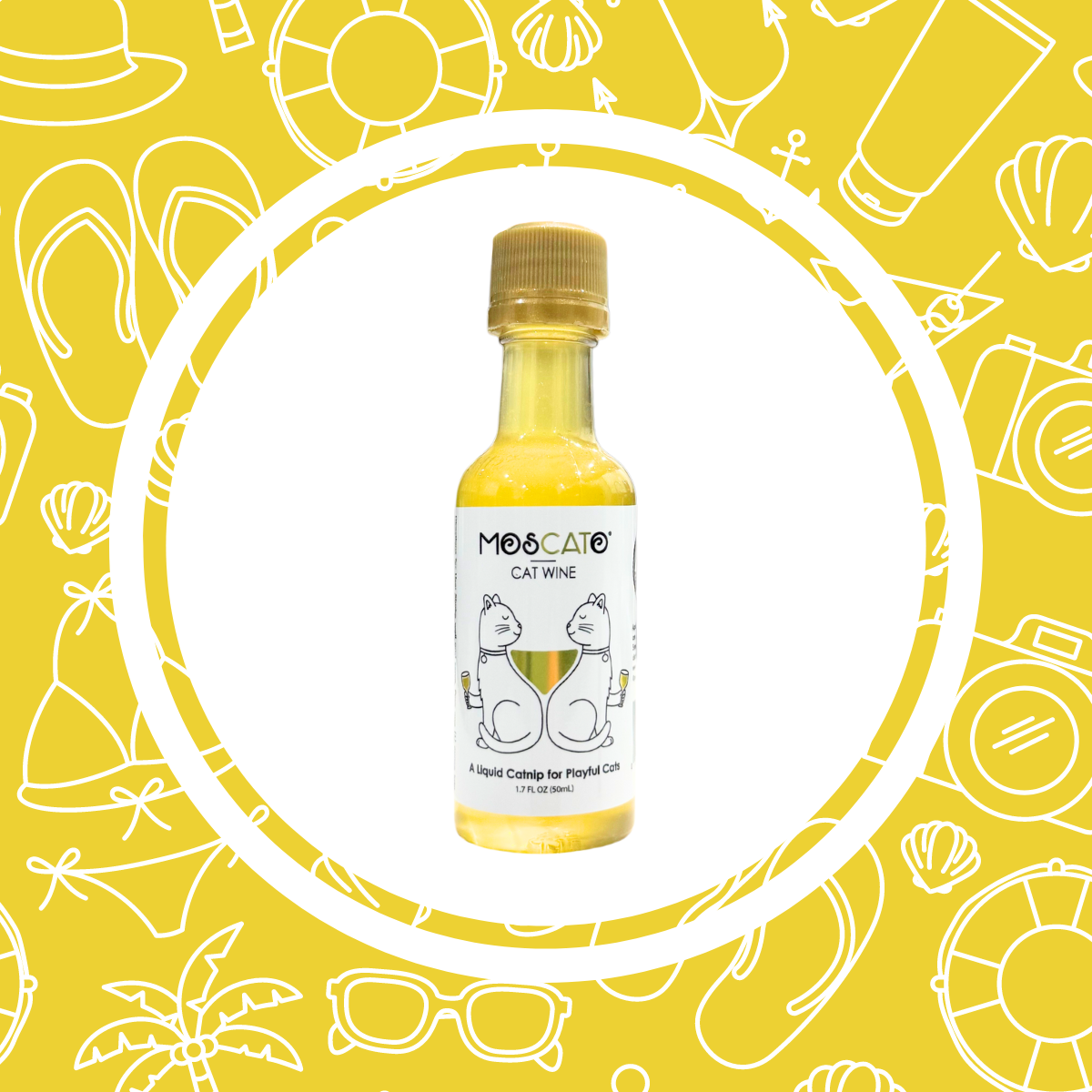 PetWineShop Cat Wine MosCATo Liquid Catnip For Cats