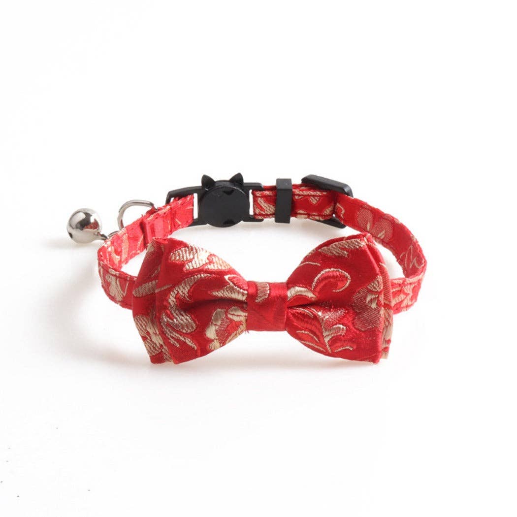 Mokka - Japanese-Style Bow Tie Breakaway Cat Collar