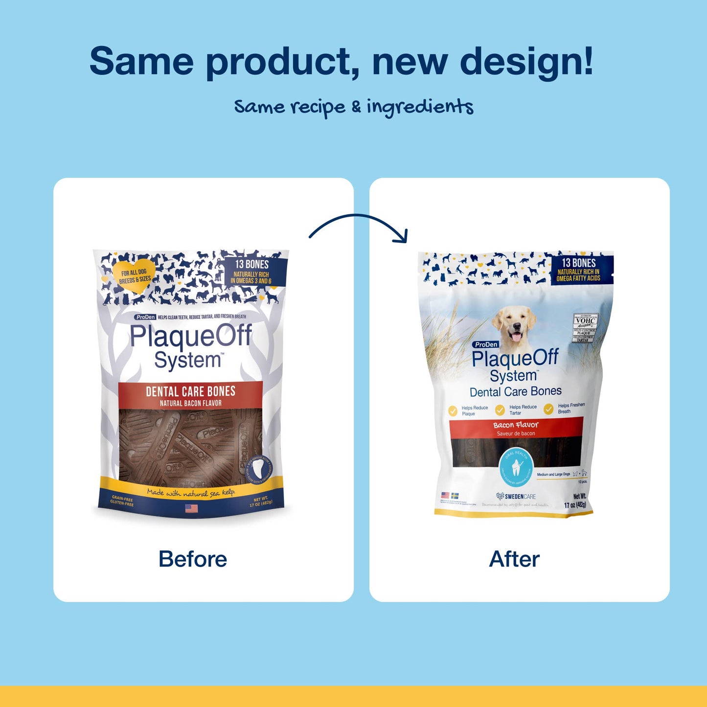 ProDen PlaqueOff® Dental Care Bones - Chicken & Pumpkin