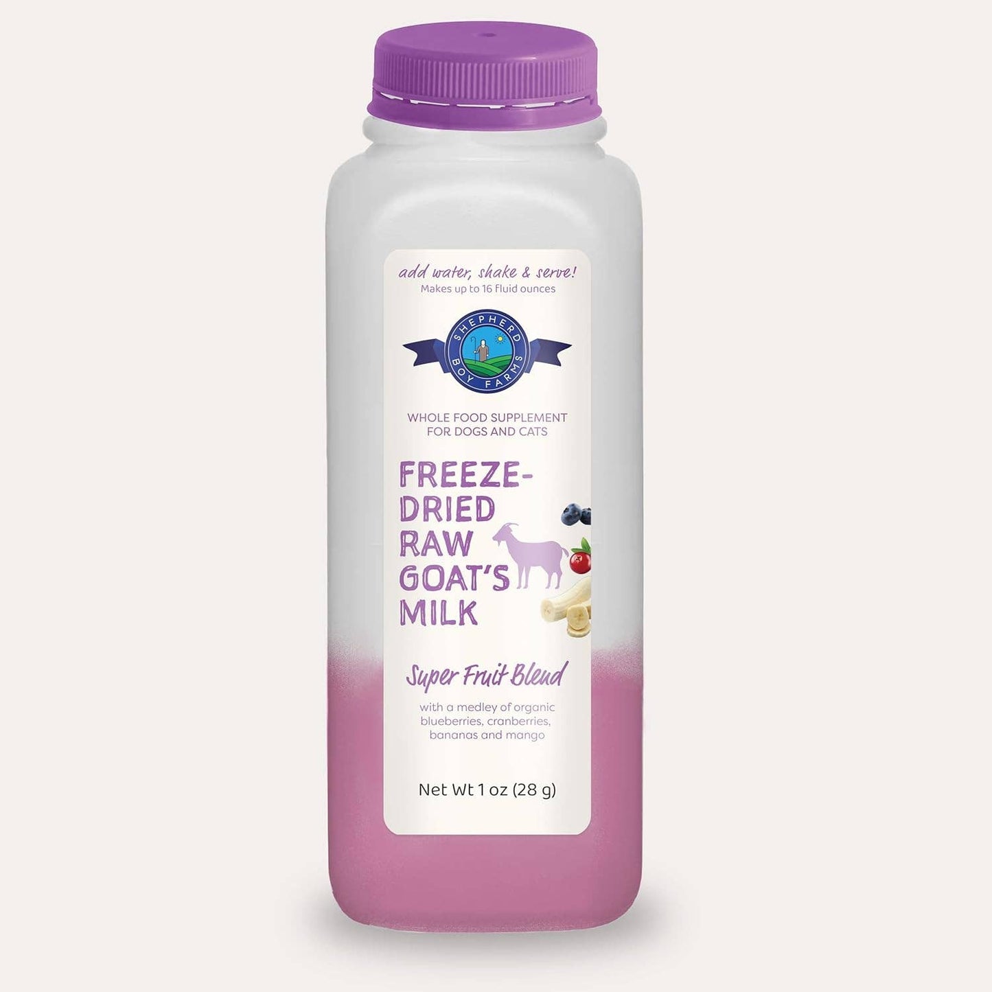 Freeze-Dried Raw Goat Milk Topper- Super Fruit Blend