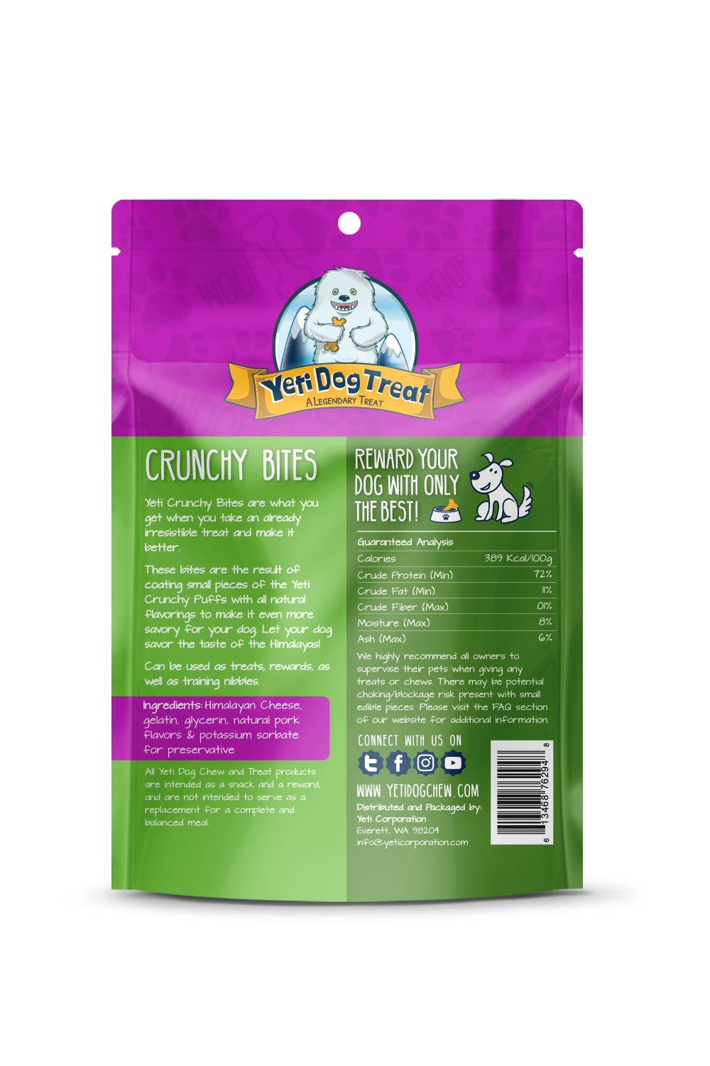 Yeti Chicken Liver Crunchy Bites Himalayan Yak Cheese Dog Treats