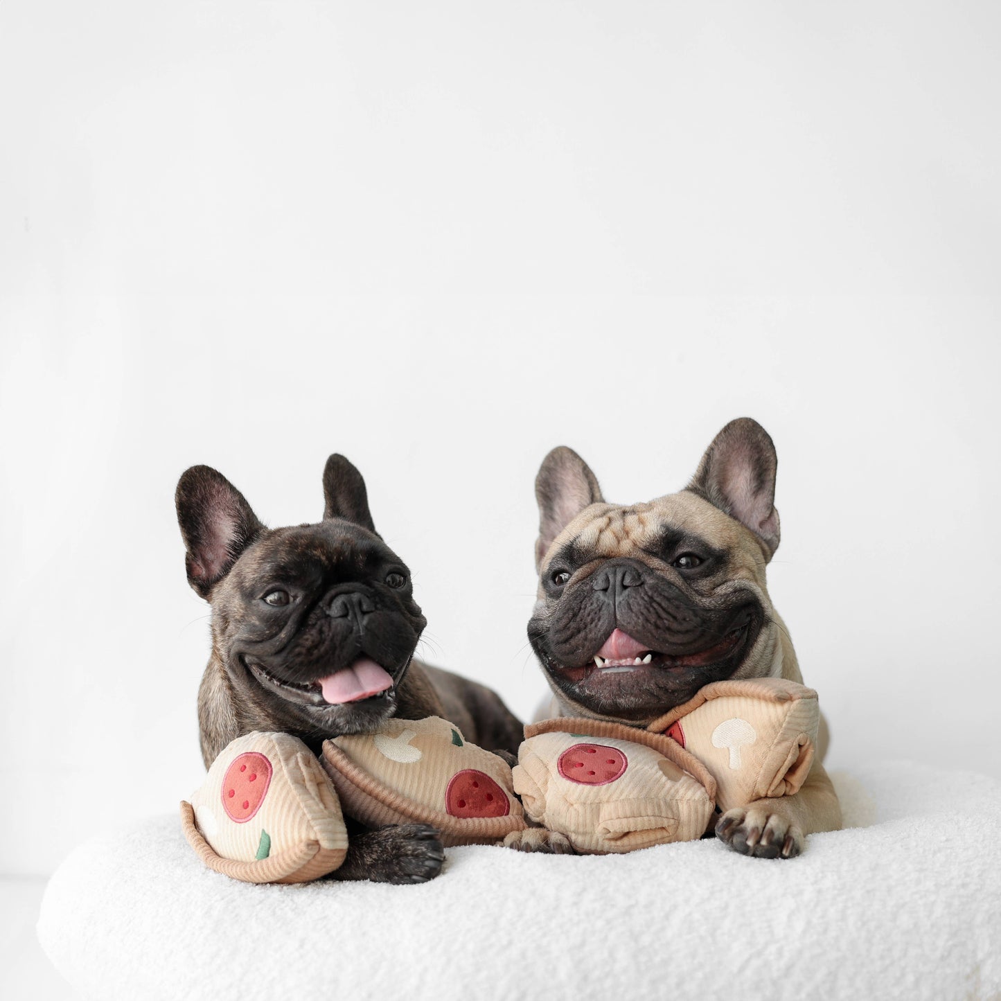 DEEP DISH PIZZA // ENRICHMENT DOG TOY // Squeaky + Snuffle