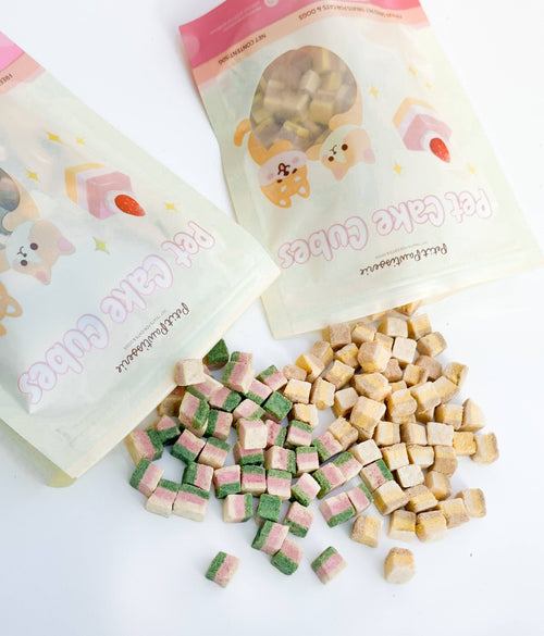 Freeze Dried Chicken Cake Cube Treats for Cats & Dogs 50g