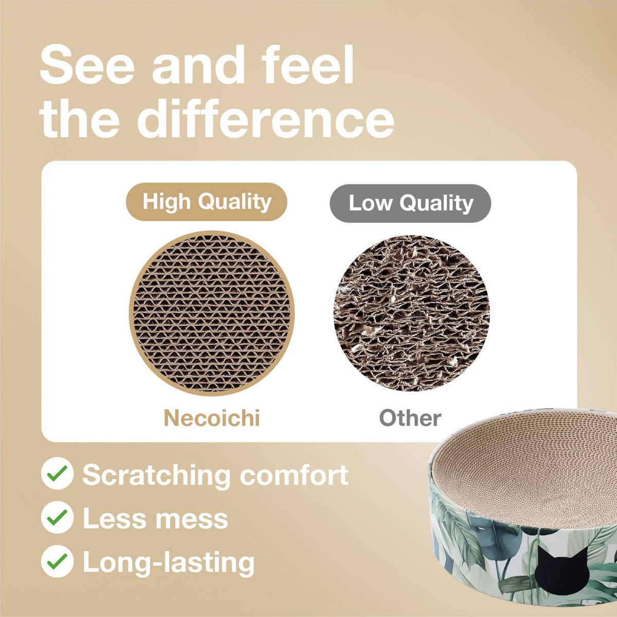 Cozy Cat Scratcher Bowl (Go Green)