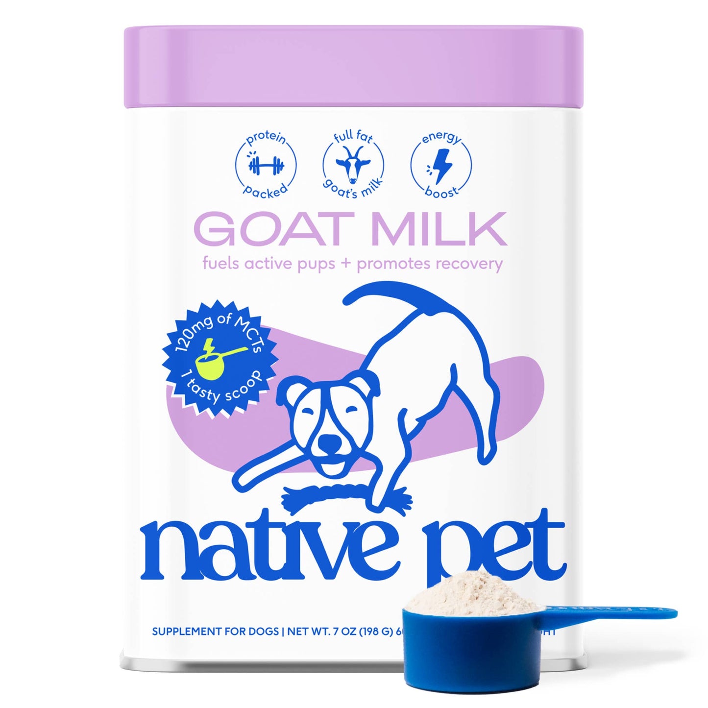 Goat Milk Powder Recovery & Energy Support for Active Dogs