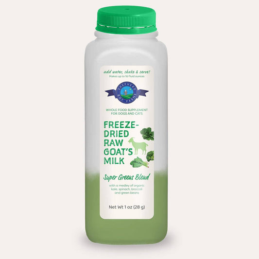 Freeze-Dried Raw Goat Milk Topper- Super Greens Blend