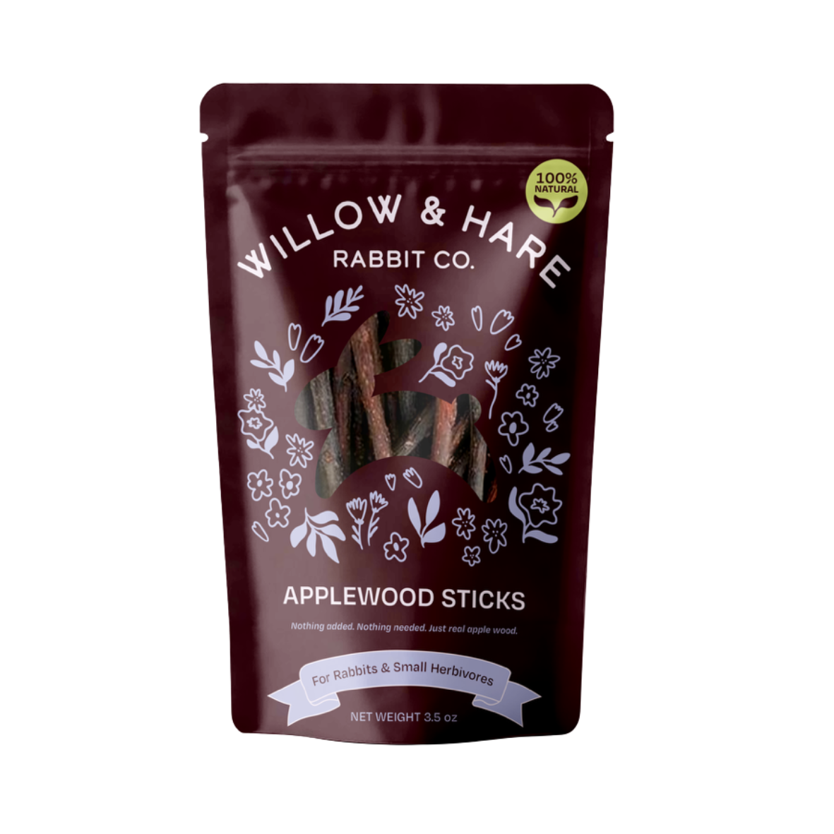 New! Natural Applewood Sticks