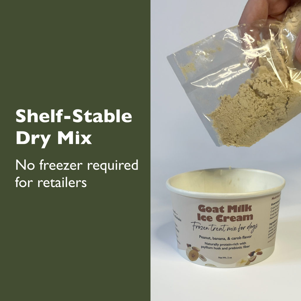Gut-Friendly Goat Milk Dog Ice Cream Mix | DIY Frozen Treat