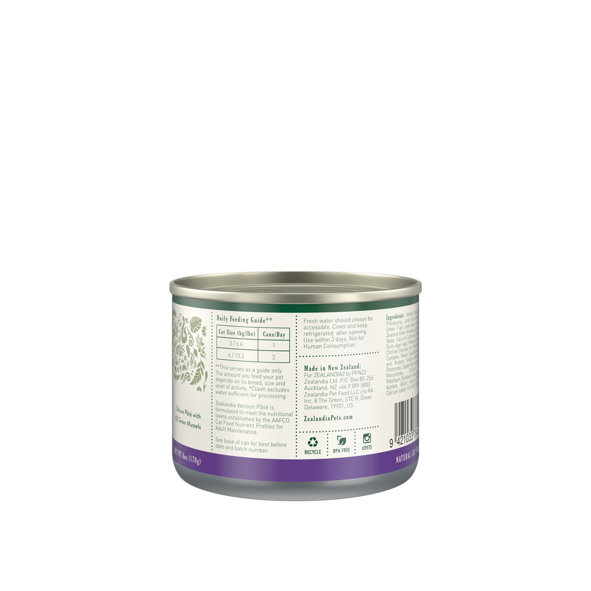 Zealandia Venison Pâté Wet Cat Food