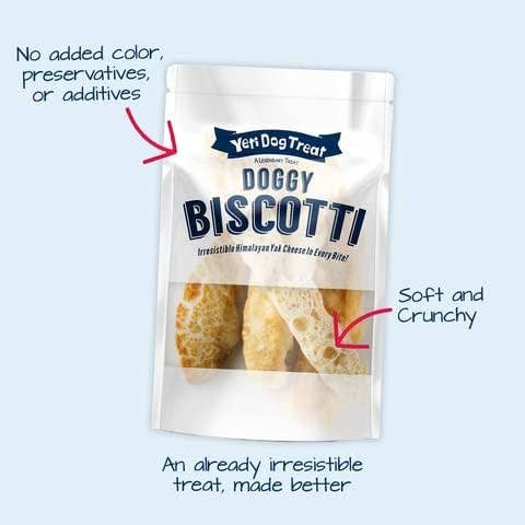 Yeti Biscotti Natural Himalayan Yak Cheese Dog Treats
