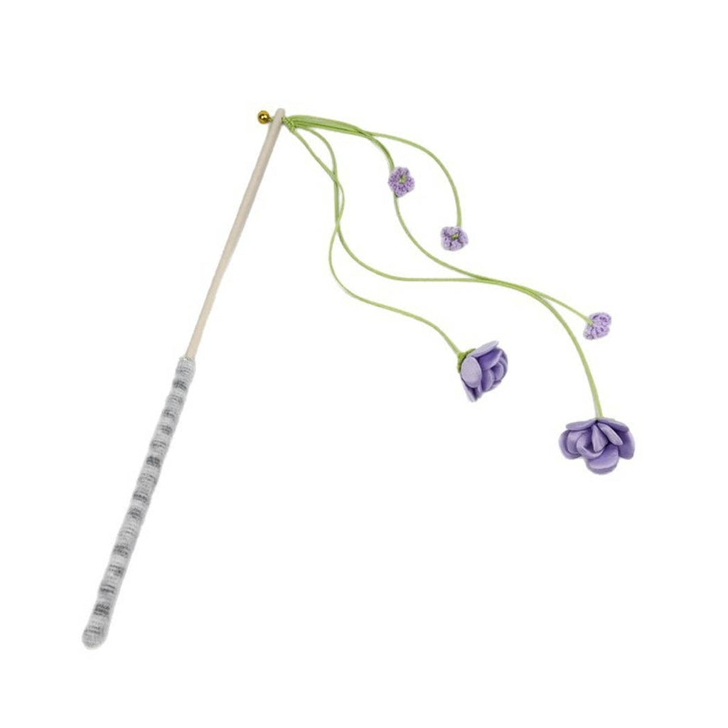 Moo - Flower Bell Cat Teaser Wand Toy
