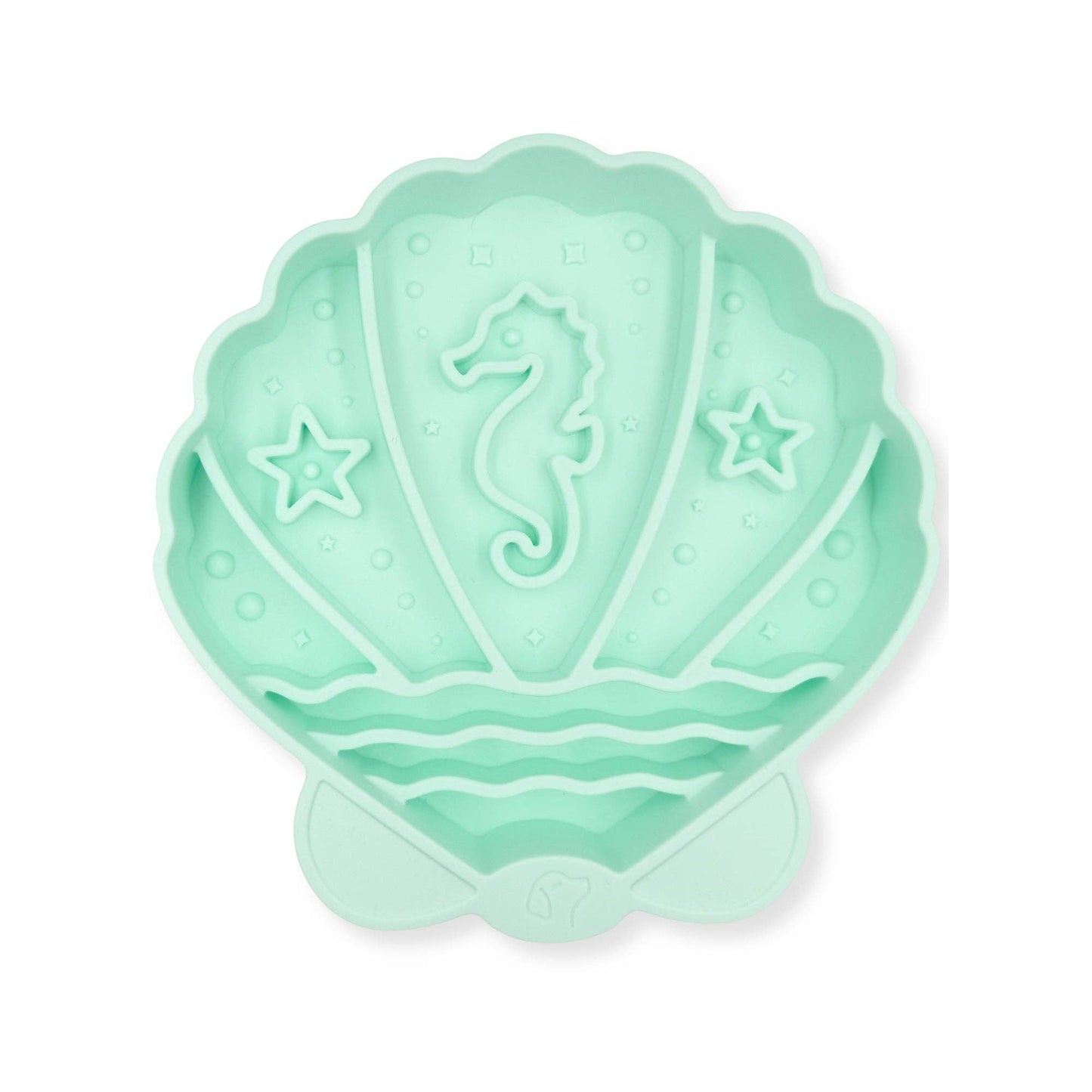 Seashell Slow Feeder Bowl | Seafoam