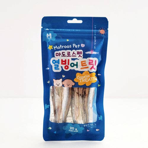Matroo's Pet Sailor Capelin Cat & Dog Treat, 0.71 Oz,