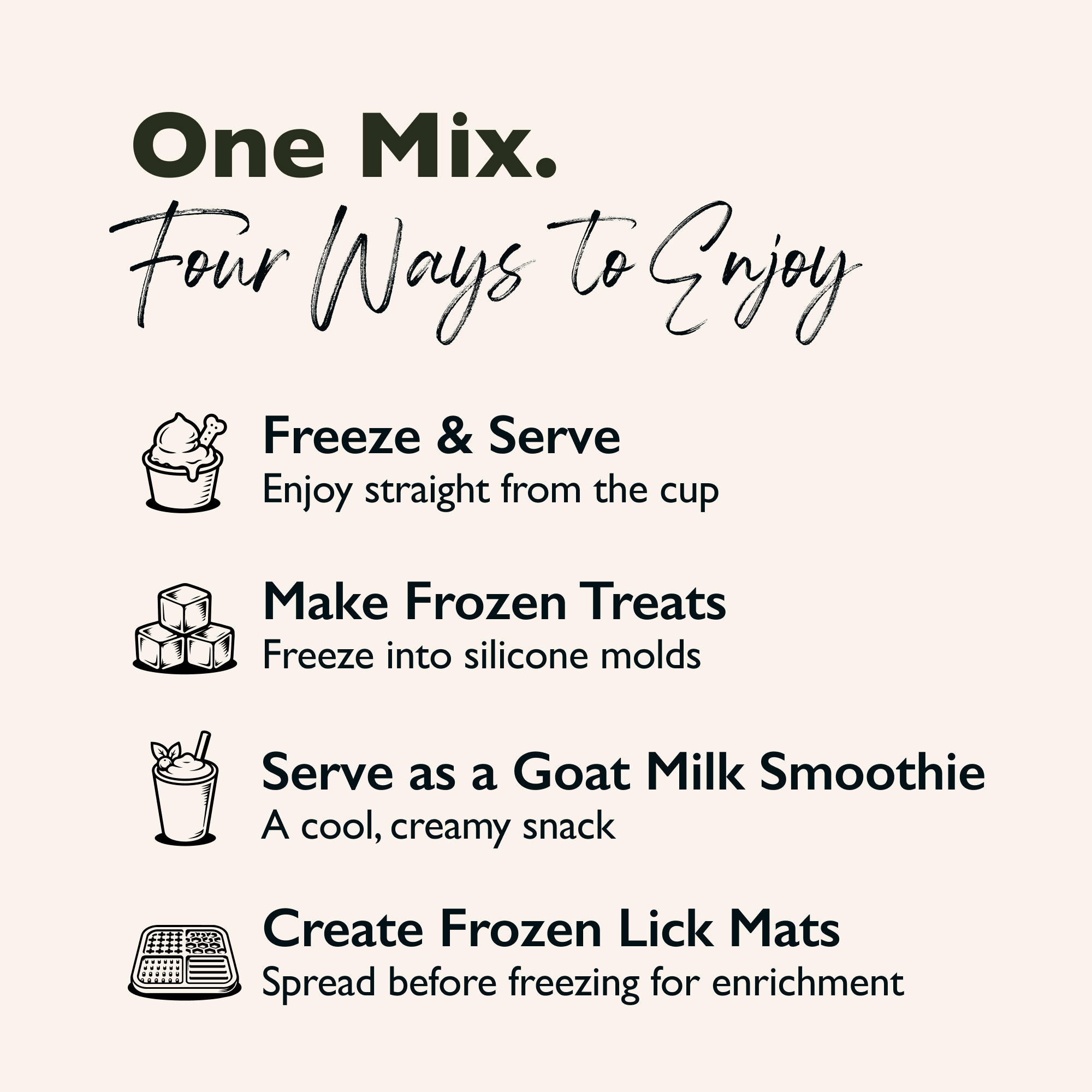 Gut-Friendly Goat Milk Dog Ice Cream Mix | DIY Frozen Treat