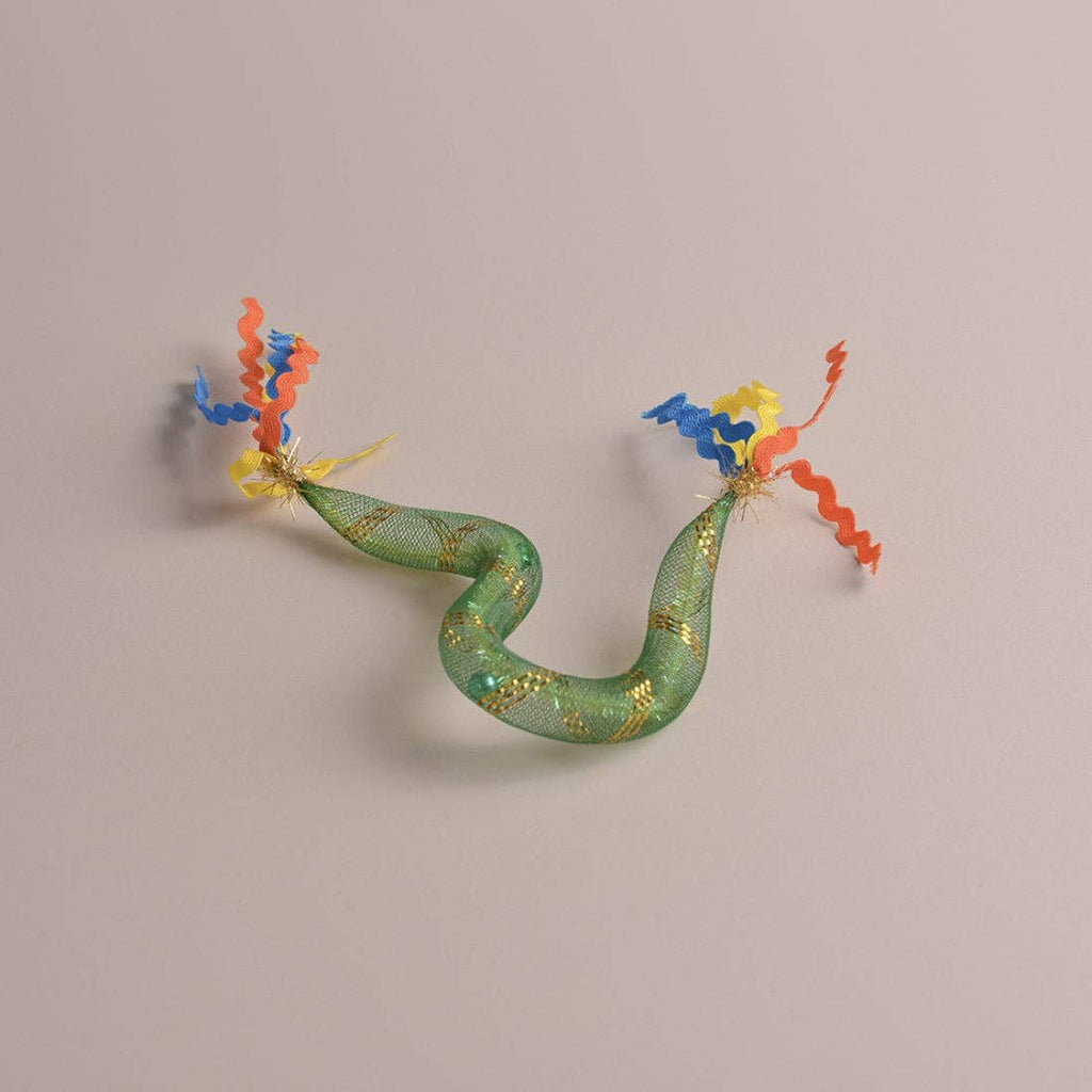 Moo - Mesh Tube Cat Toy with Ribbons