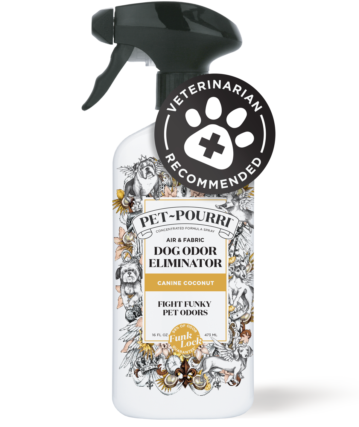 Pet~Pourri Dog Canine Coconut Air + Fabric Odor Refresher