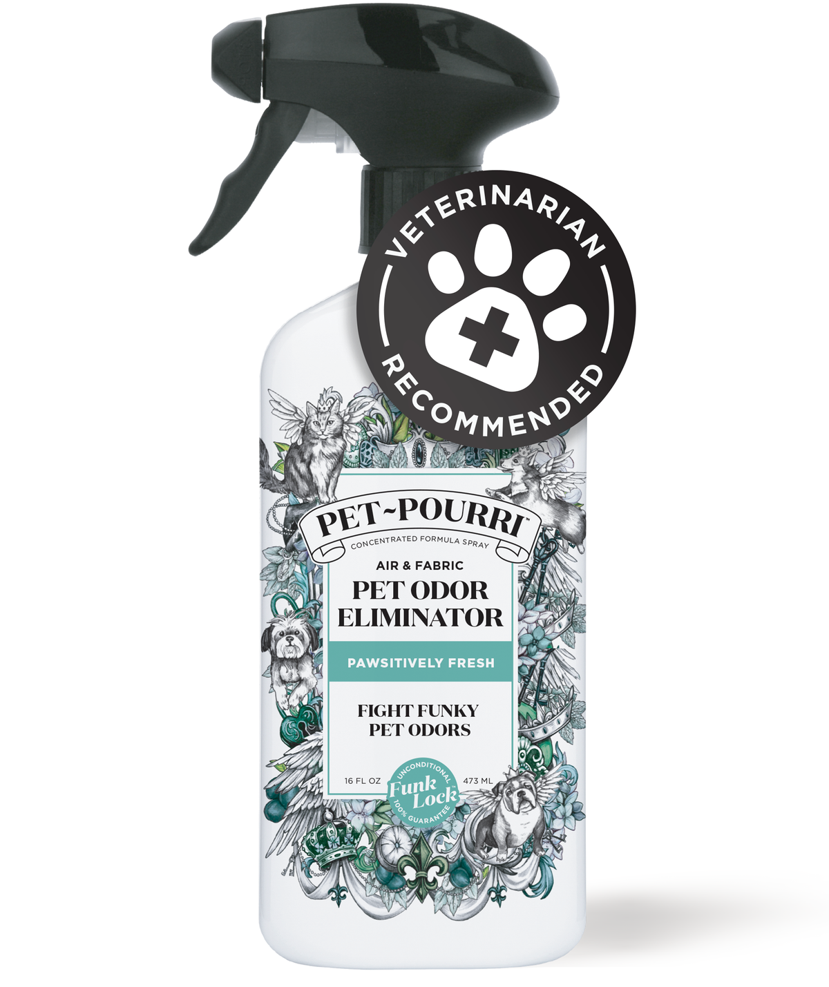 Pet~Pourri Pawsitively Fresh Air+Fabric Odor Refresher 16oz