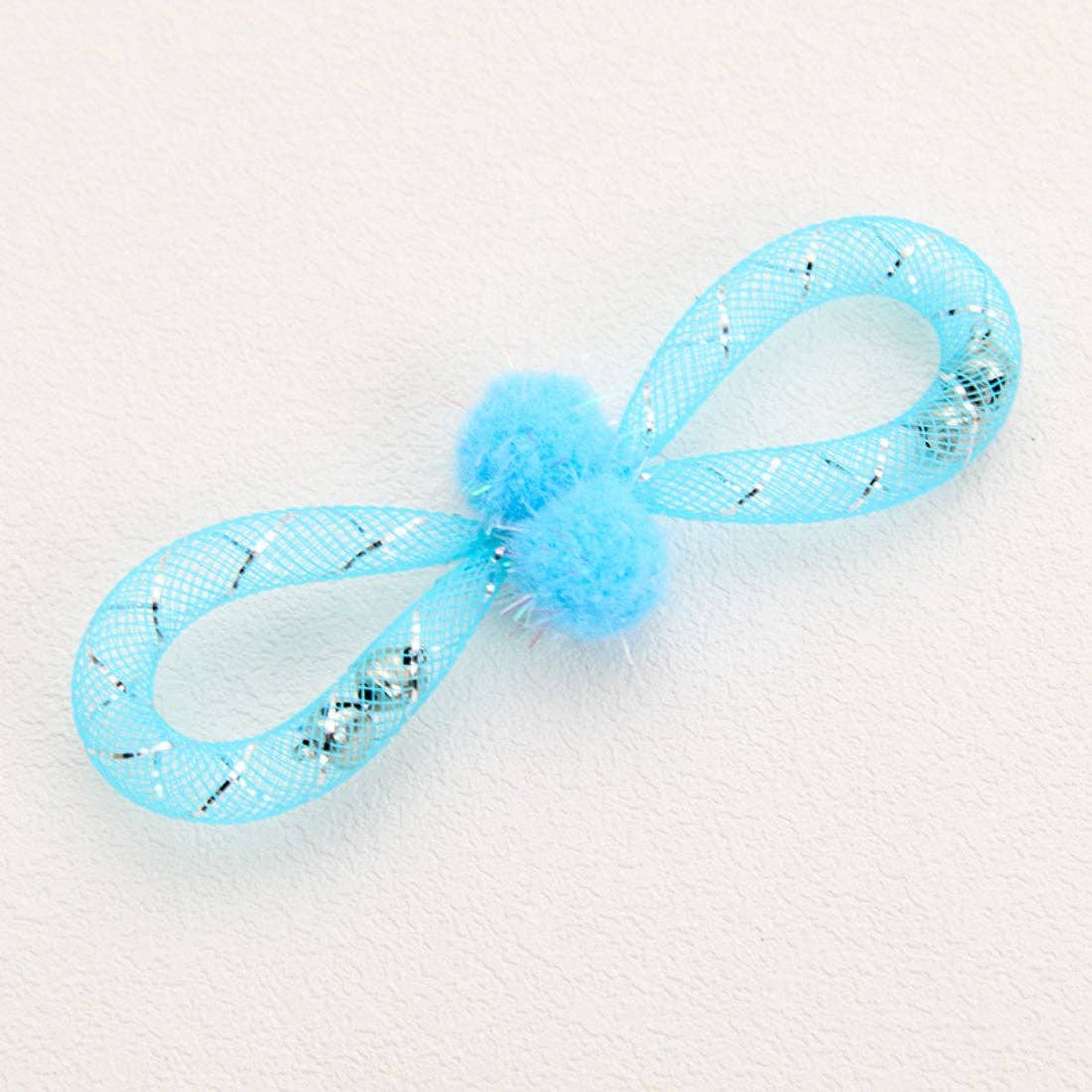 Moo - Mesh and Pom-Pom Cat Toy