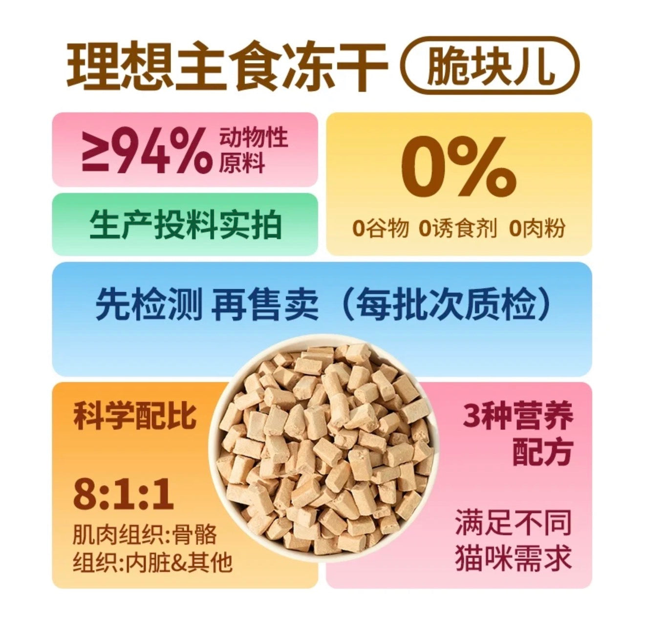 MeowFans Crispy Complete Freeze-Dried Food 2.0 🐱 160g