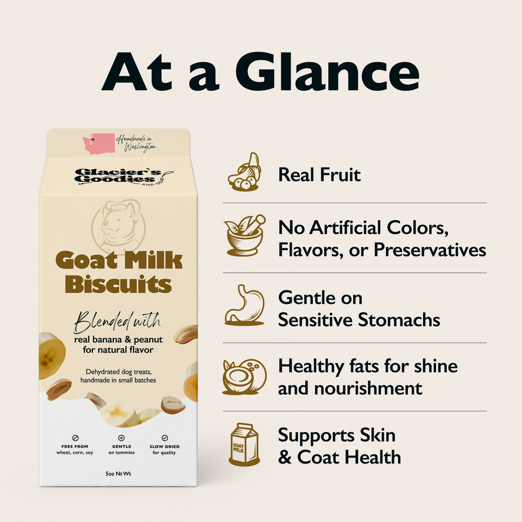 Goat Milk Dog Treats — Peanut & Banana