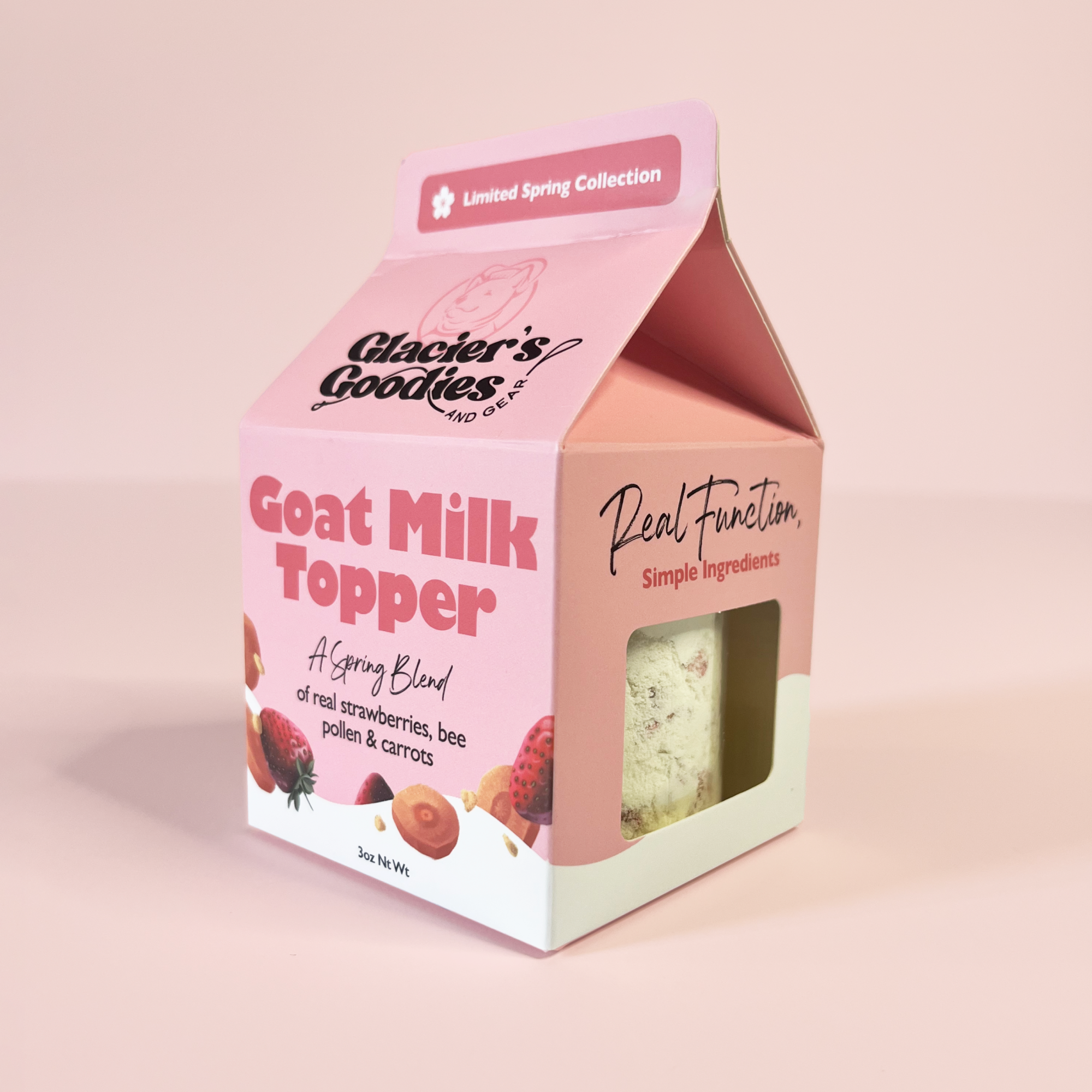 Goat Milk Topper with Strawberry, Bee Pollen (Limited)