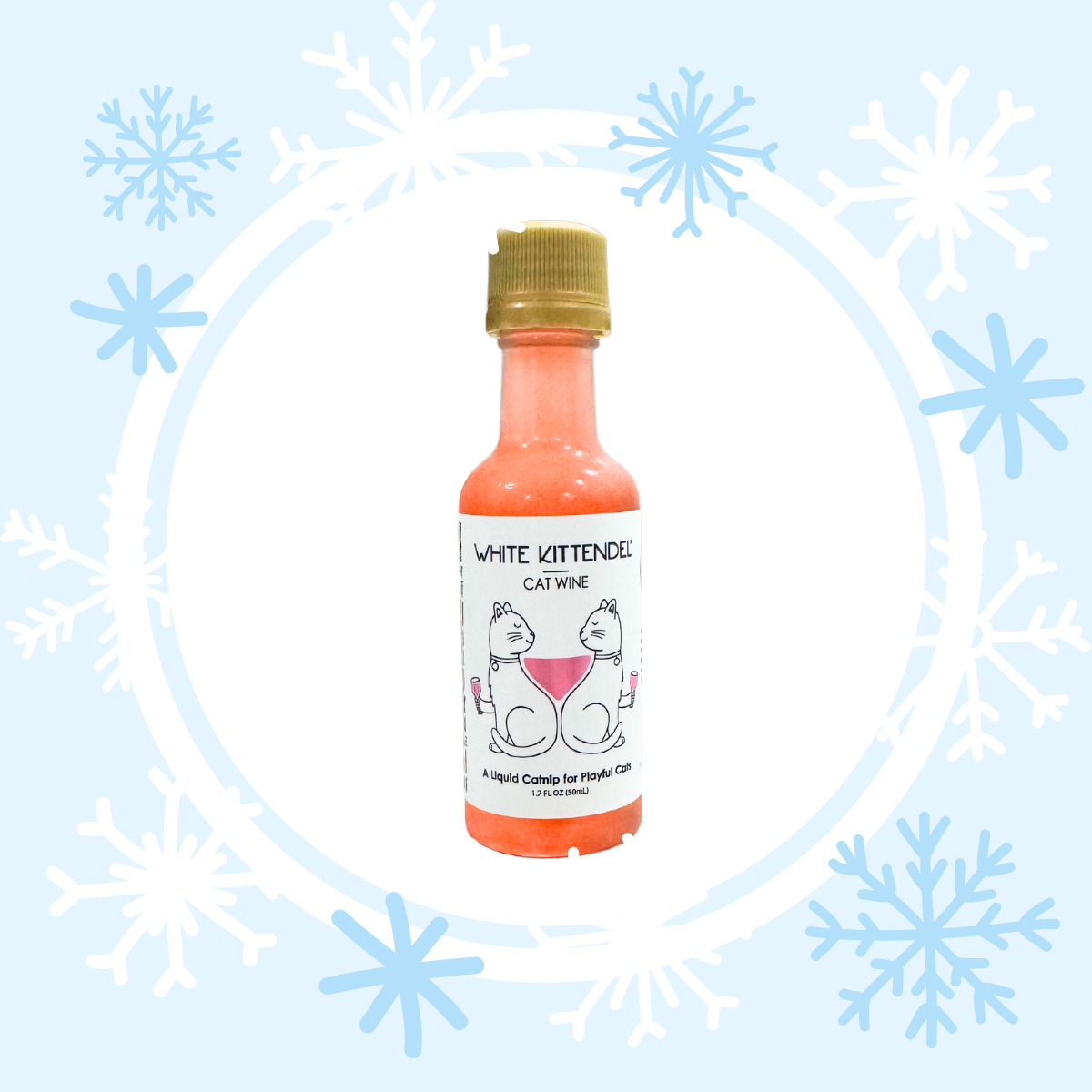 PetWineShop Cat Wine White Kittendel Liquid Catnip For Cats