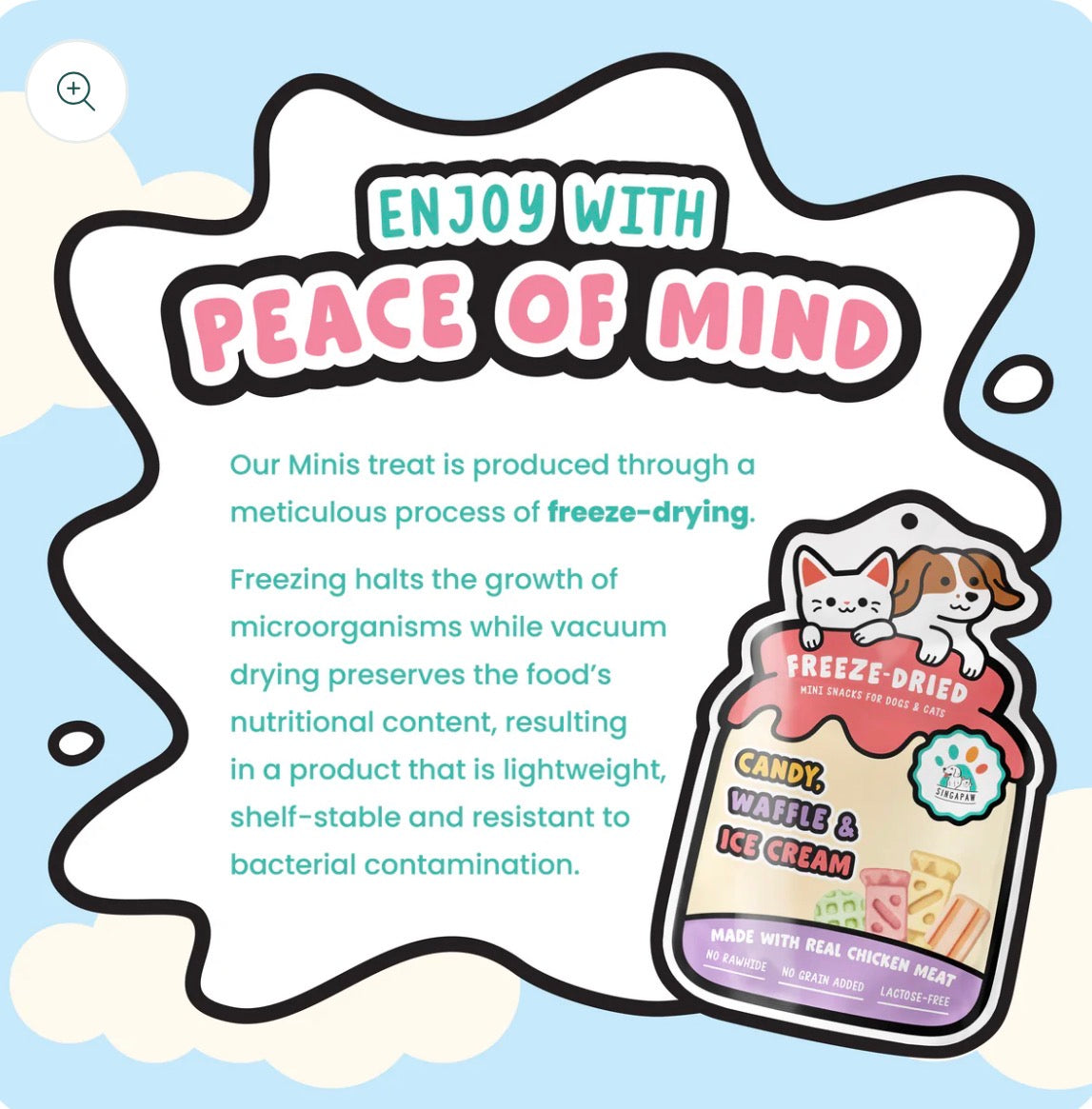 Singapaw Minis Freeze Dried Chicken Dessert 🐱 🐶 🇸🇬