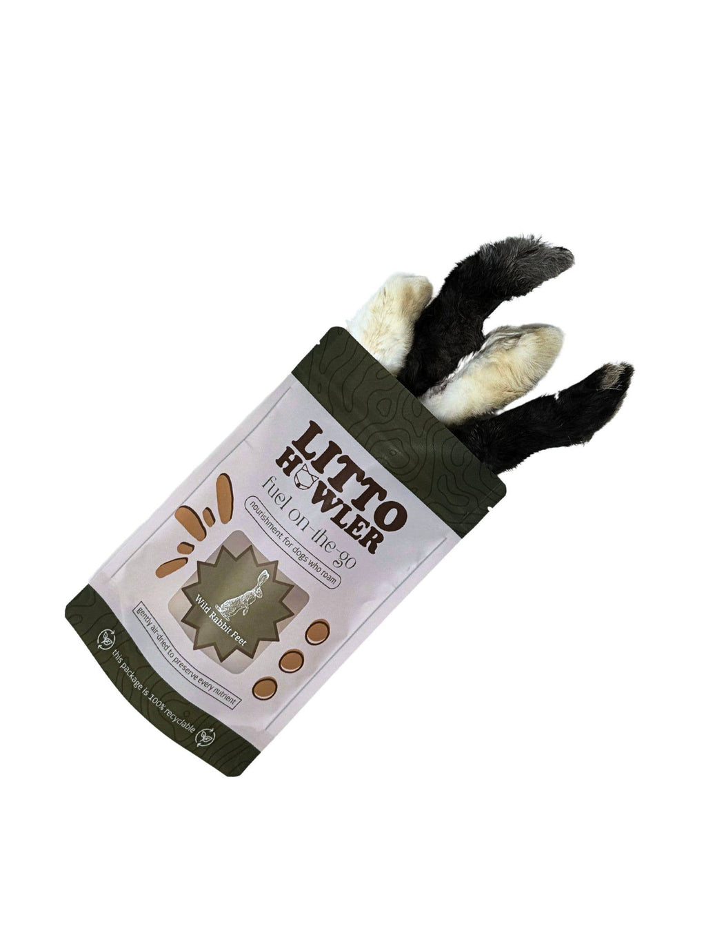 Dehydrated Wild Rabbit Feet | 5 Count