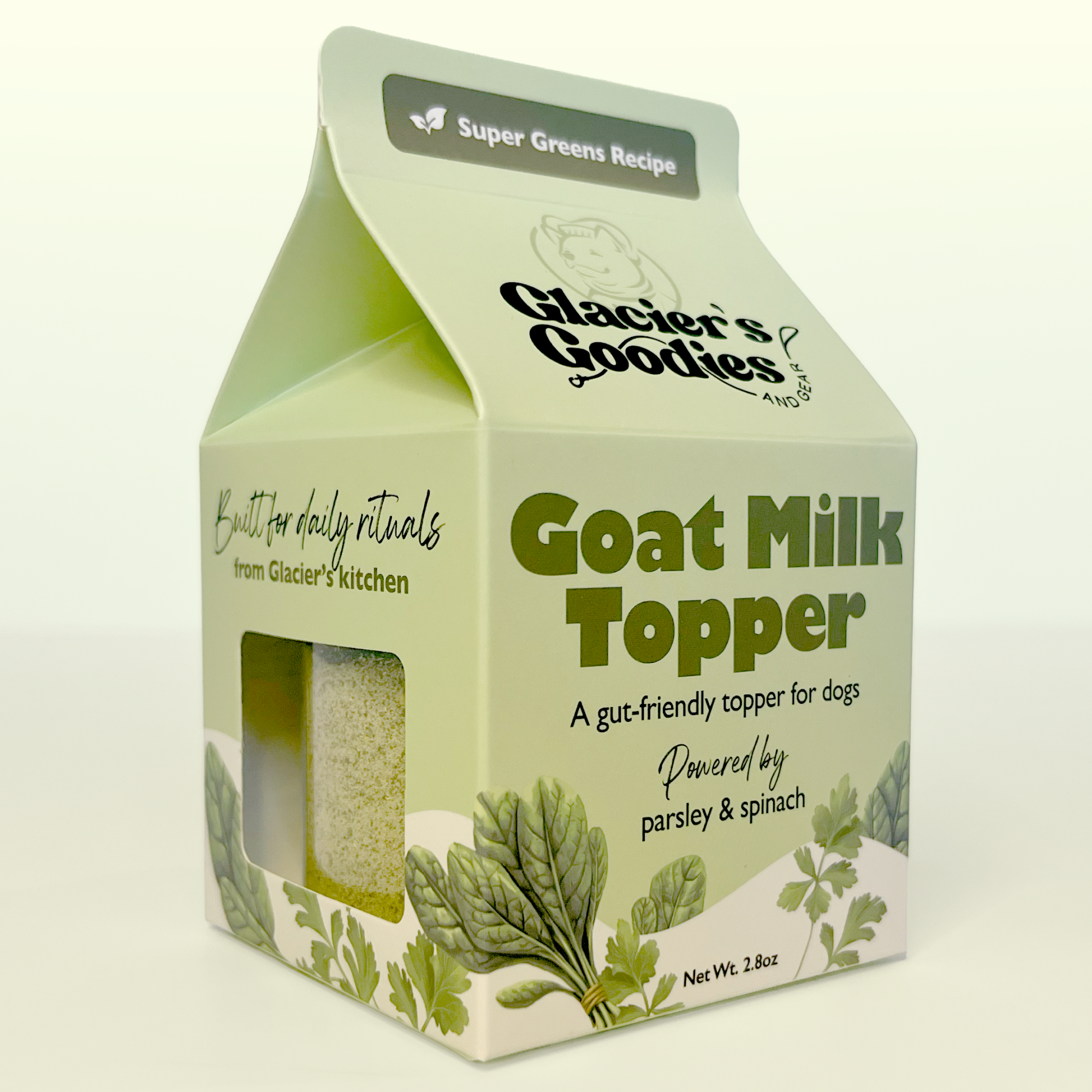 Goat Milk Dog Topper – Parsley & Spinach | Gut-Friendly