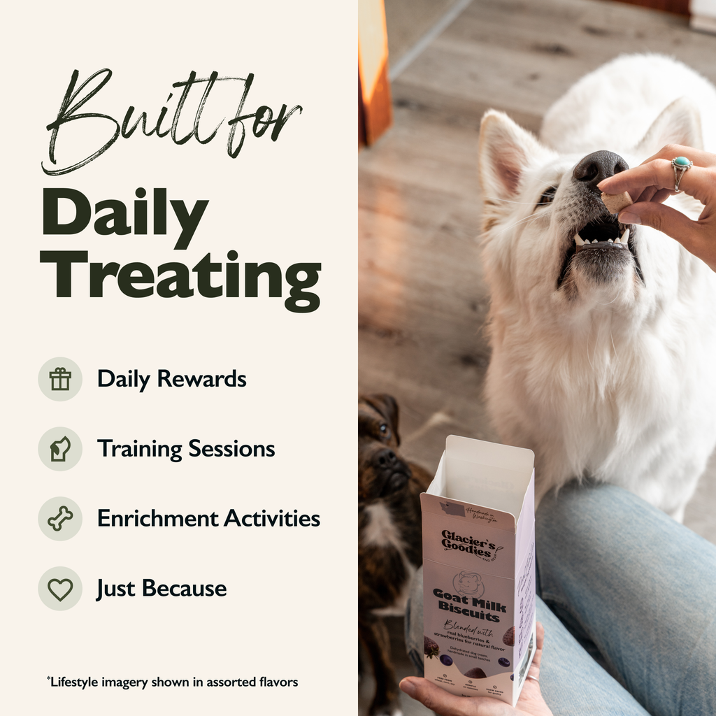 Goat Milk Dog Treats — Blueberry & Strawberry