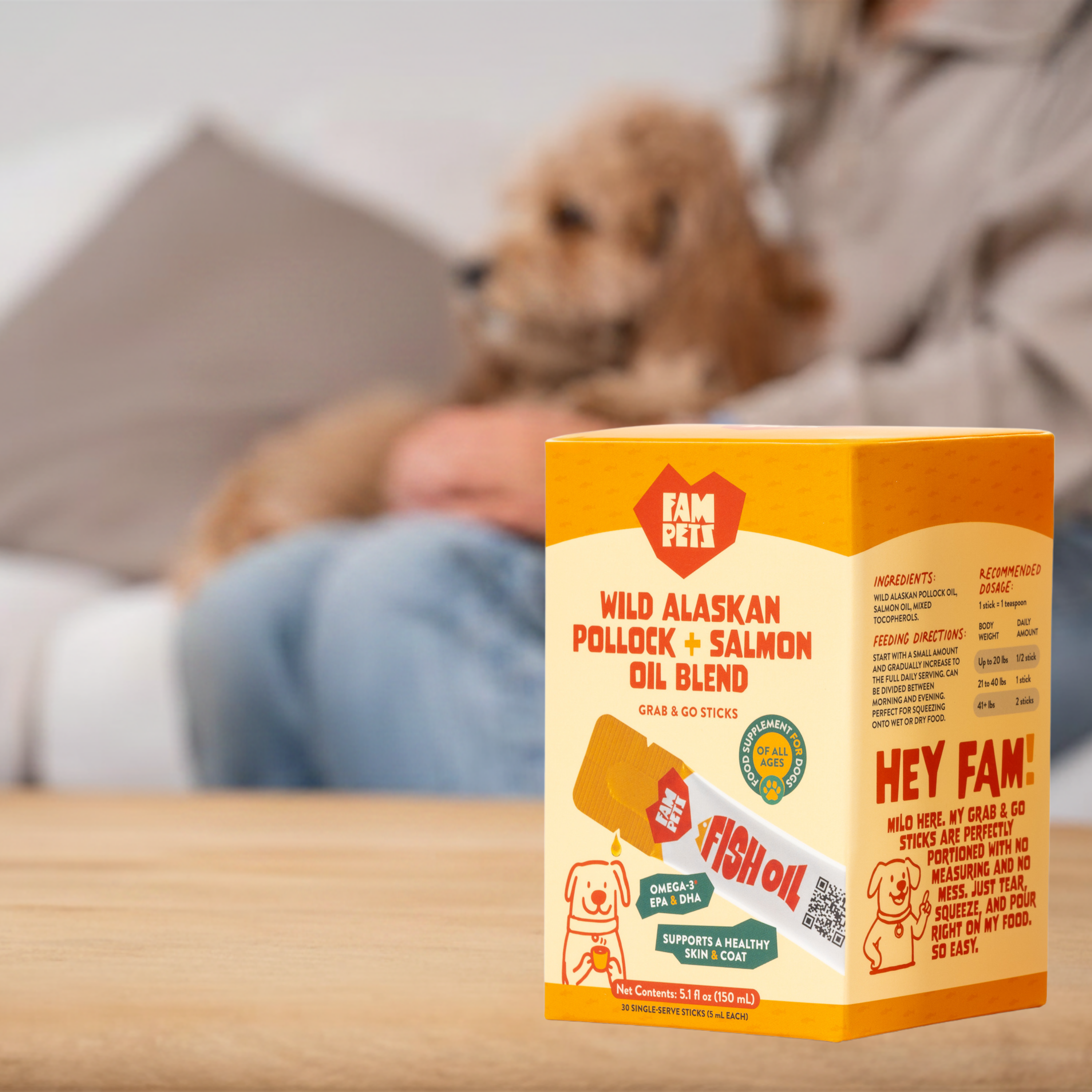 Omega-3 Fish Oil Sticks for Dogs