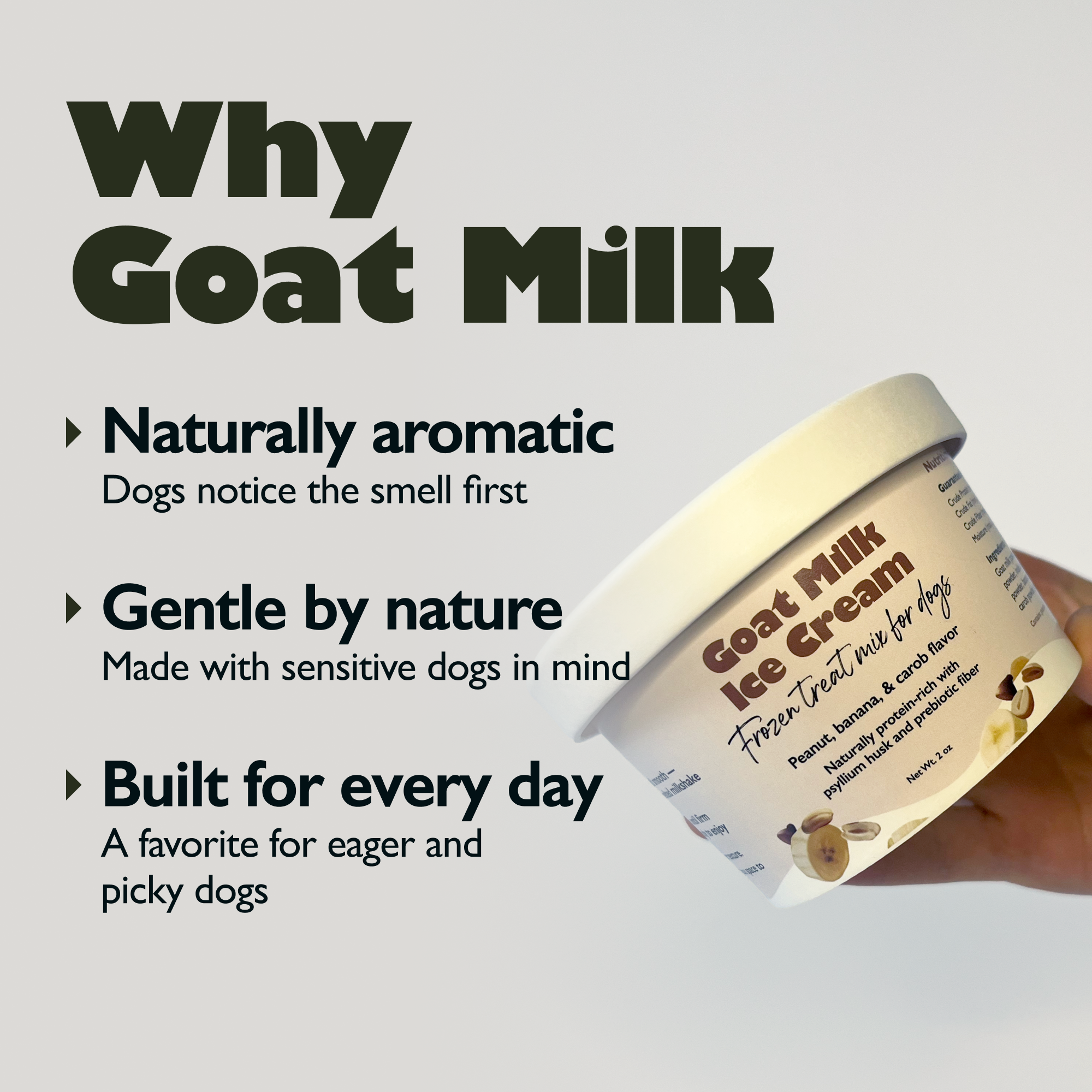 Gut-Friendly Goat Milk Dog Ice Cream Mix | DIY Frozen Treat