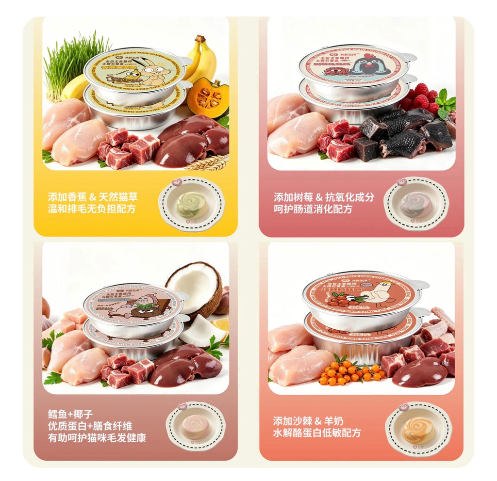 Gevel Pets Marble Pattern Complete Wet Food 🐱 50g*6