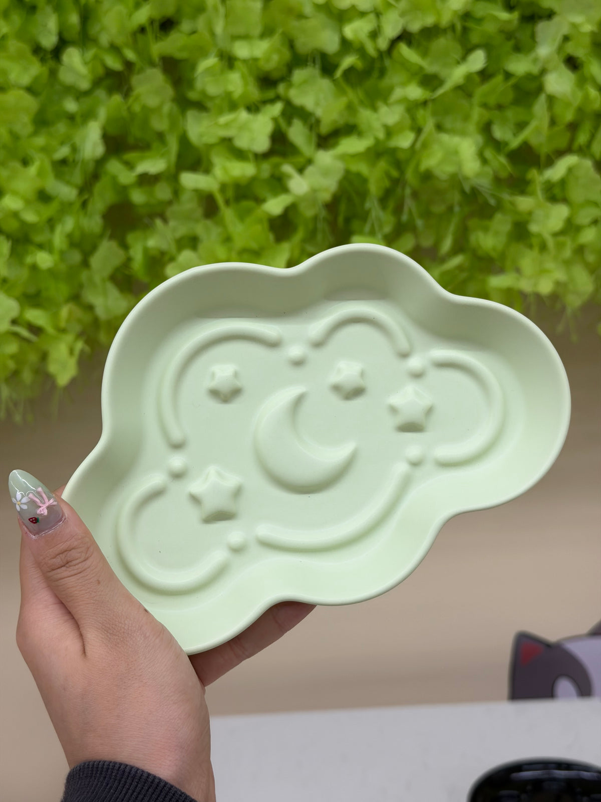 Spring Cat Village Handmade Ceramic Slow Feeder 🐱 🐶 Cozy Cloud