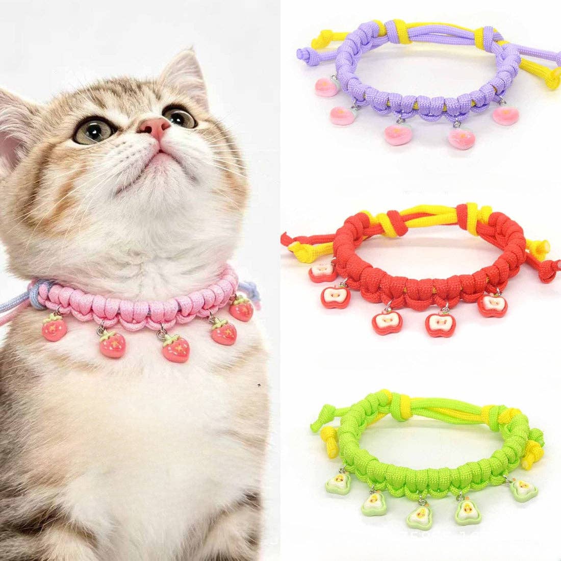 Mokka - Fruit Charm Cat Collar