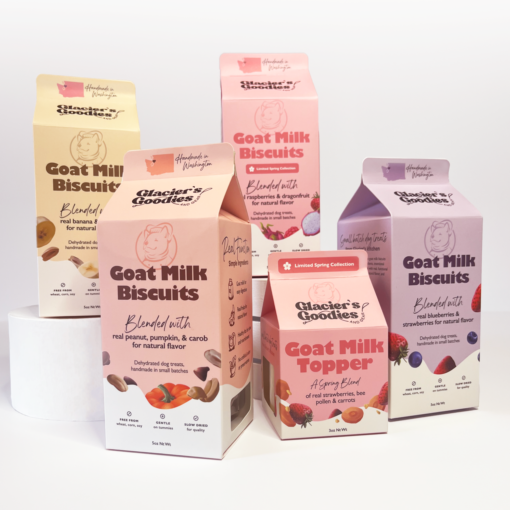 Goat Milk Dog Treats — Peanut & Banana