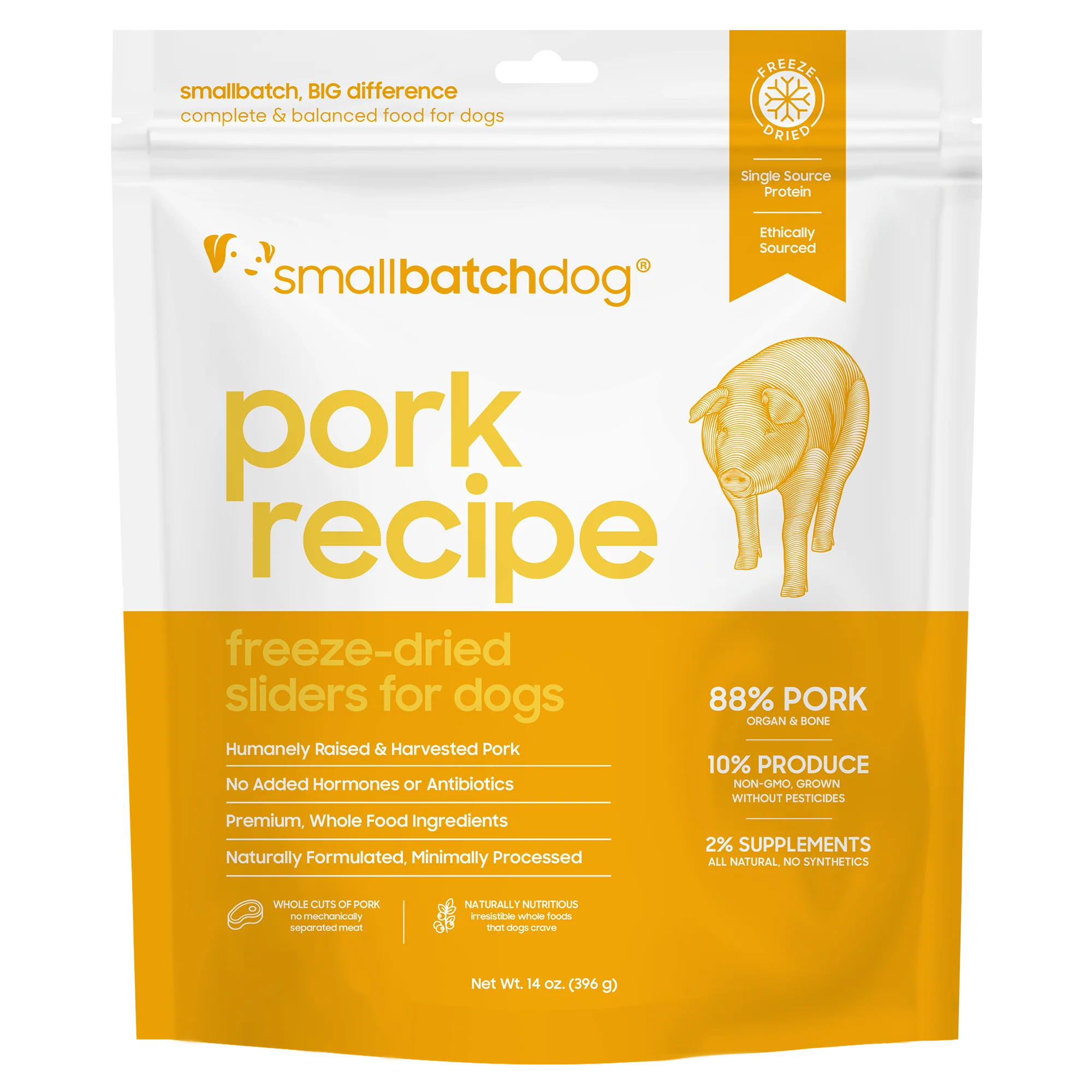 Small Batch Freeze Dried Raw Pork Sliders 🐶 14oz