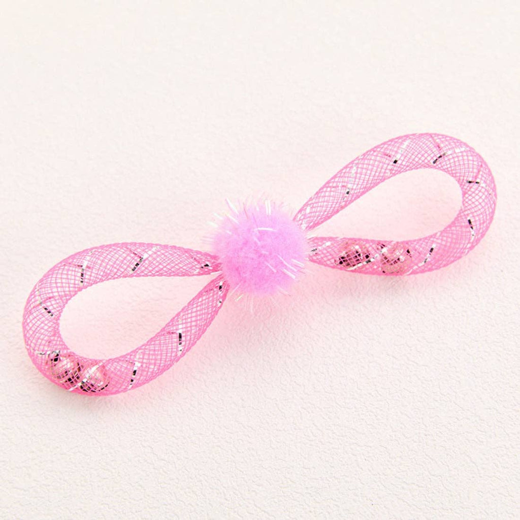 Moo - Mesh and Pom-Pom Cat Toy