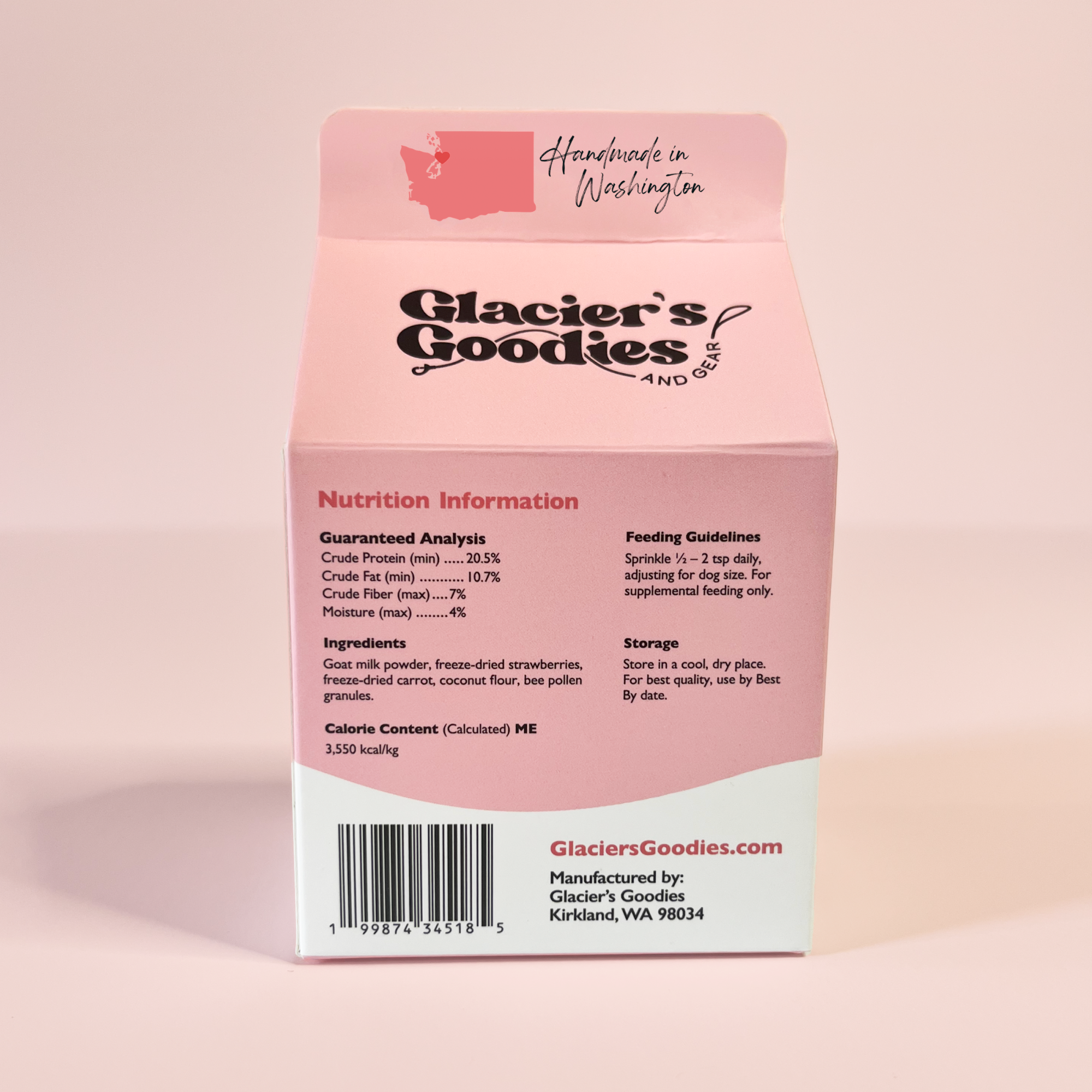 Goat Milk Topper with Strawberry, Bee Pollen (Limited)