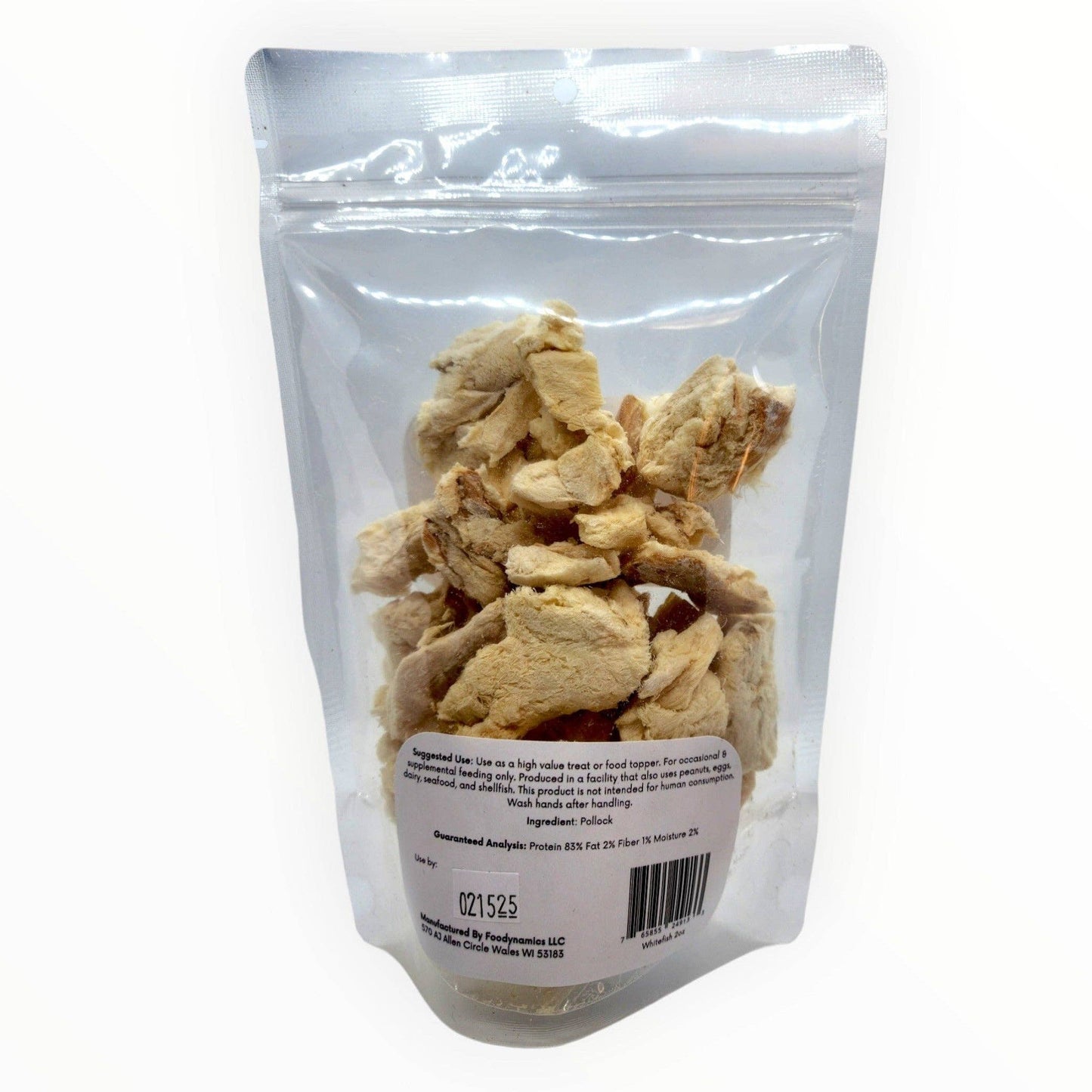 Wild Caught Alaskan Whitefish Freeze-Dried 2oz