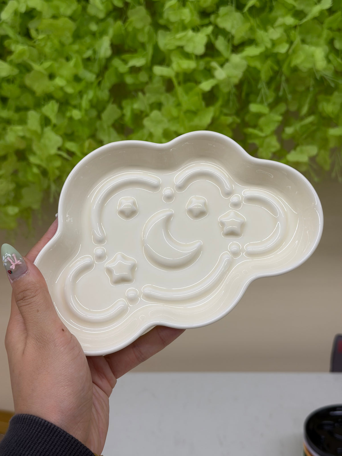 Spring Cat Village Handmade Ceramic Slow Feeder 🐱 🐶 Cozy Cloud