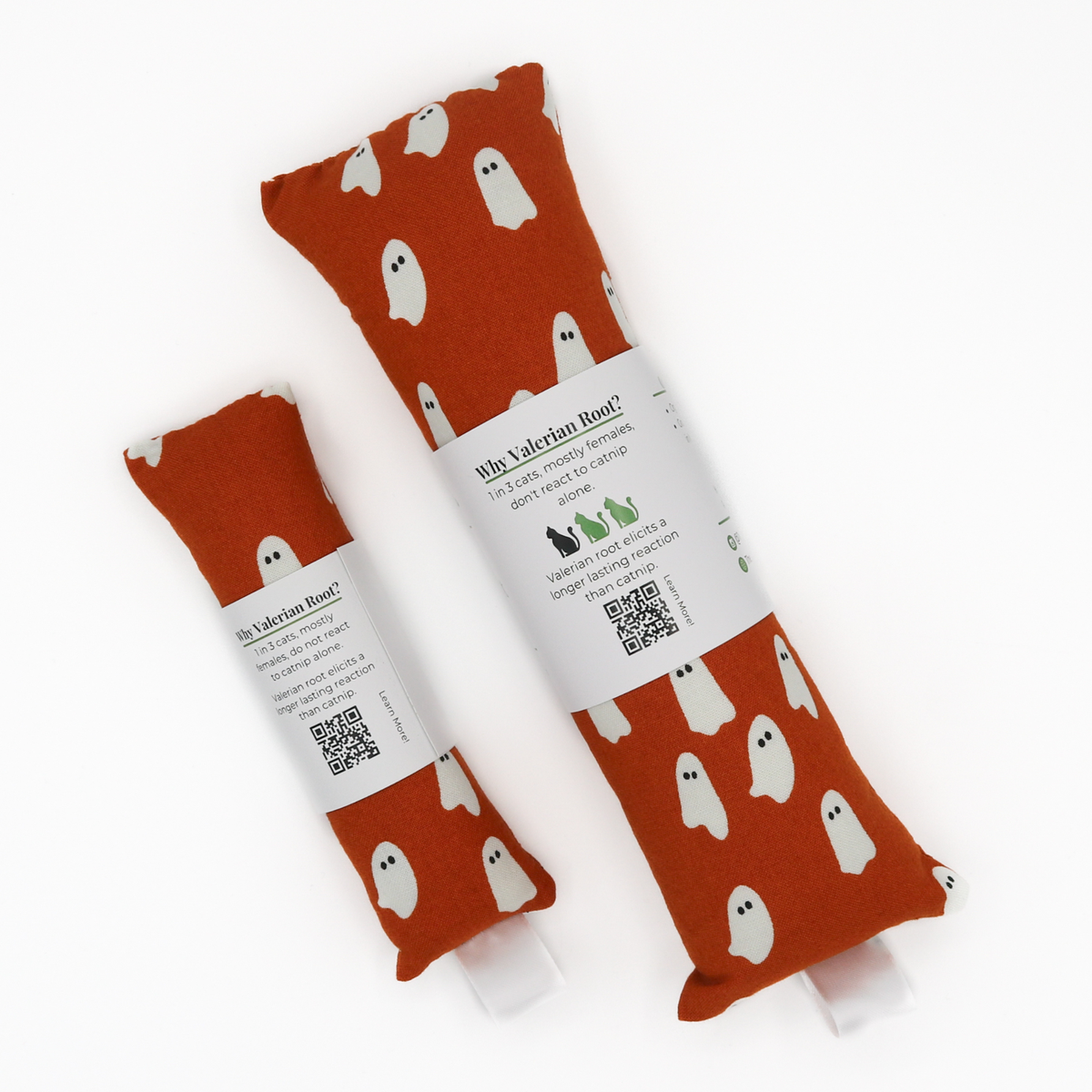 Catnip with Valerian Root Cat Toy | Halloween Ghost | Kicker