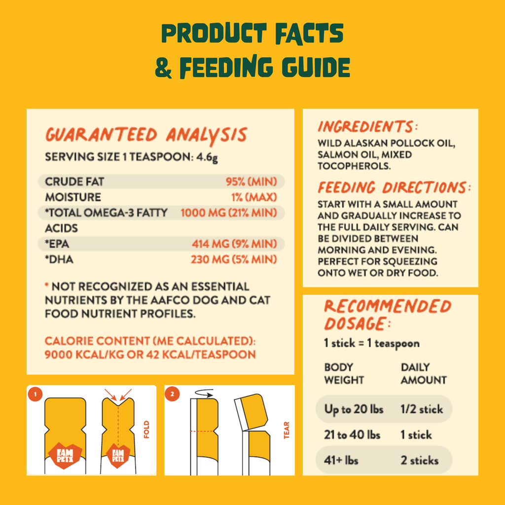 Omega-3 Fish Oil Sticks for Dogs