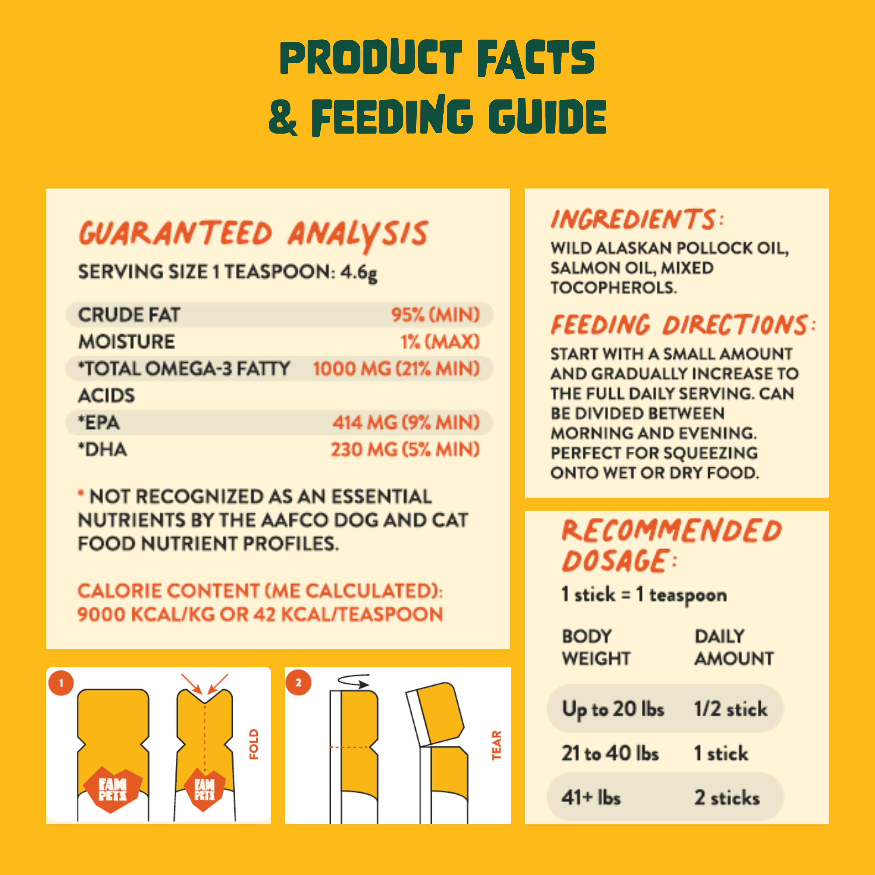 Omega-3 Fish Oil Sticks for Dogs