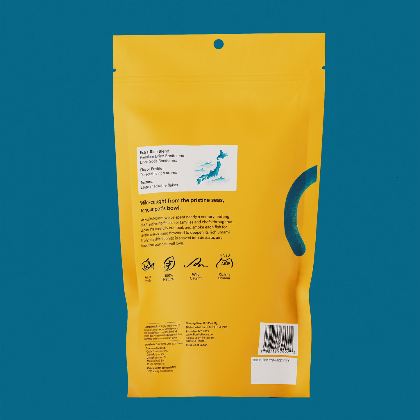 Umami Treats: Bonito Flakes for Cats and Dogs 1oz bag