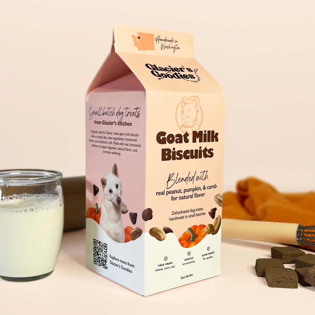 Goat Milk Dog Treats — Peanut, Pumpkin, and Carob