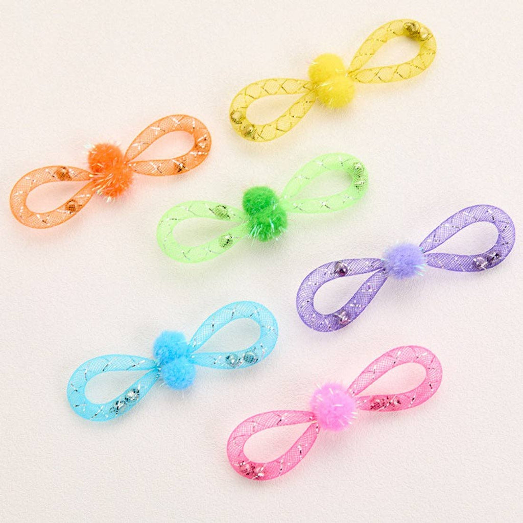 Moo - Mesh and Pom-Pom Cat Toy