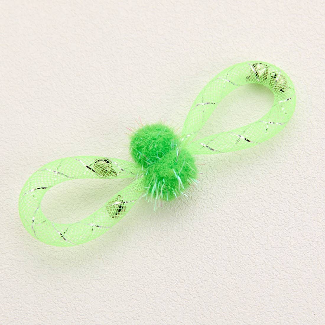 Moo - Mesh and Pom-Pom Cat Toy