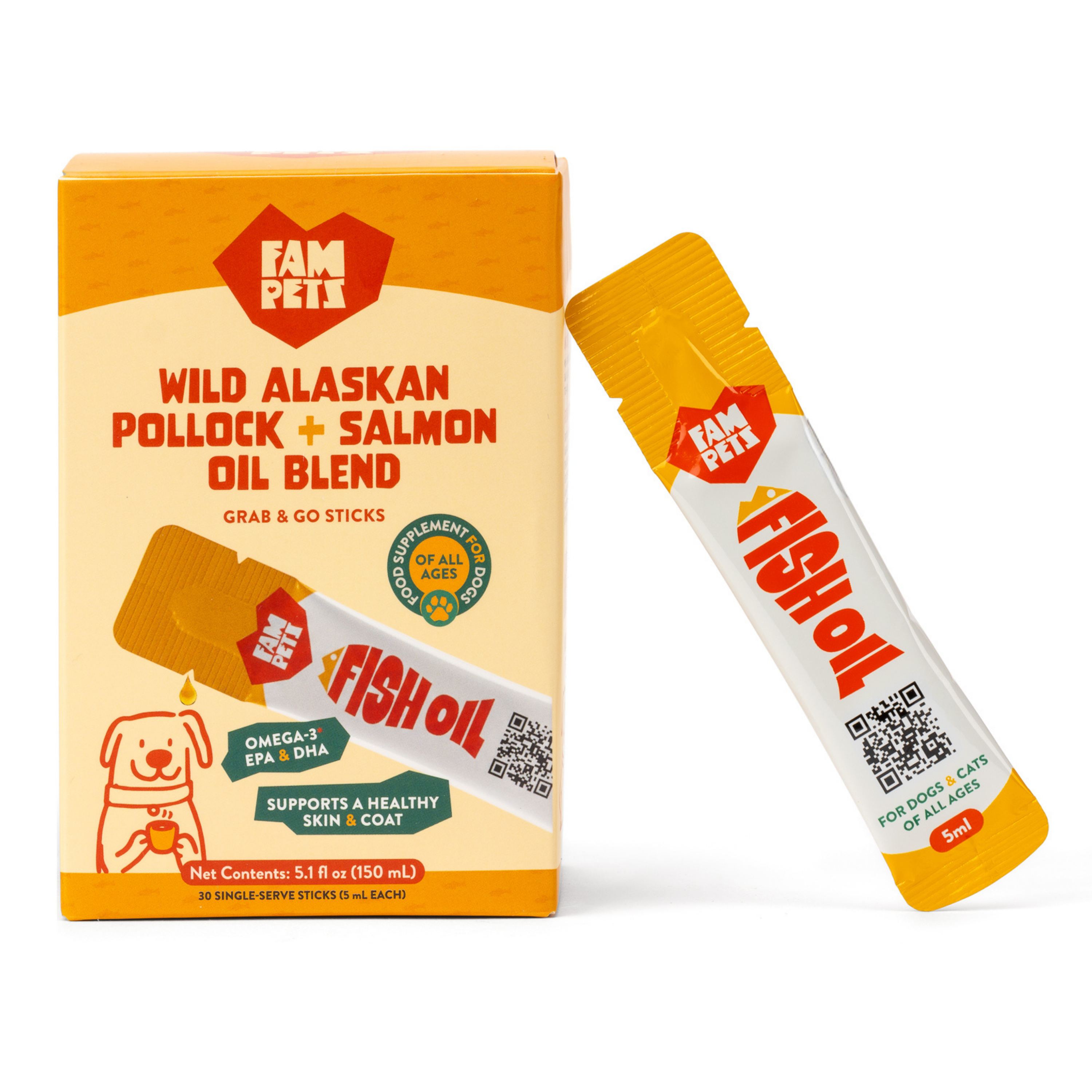 Omega-3 Fish Oil Sticks for Dogs